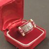 Anello oro diamanti rubini art déco Anello oro diamanti rubini art déco